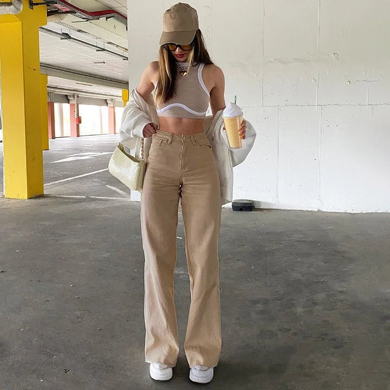 Denim Flared mom  jeans